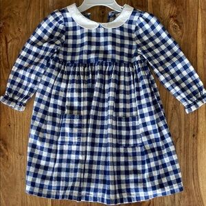 Jojo Maman Bebe Checkered Dress 3-4y